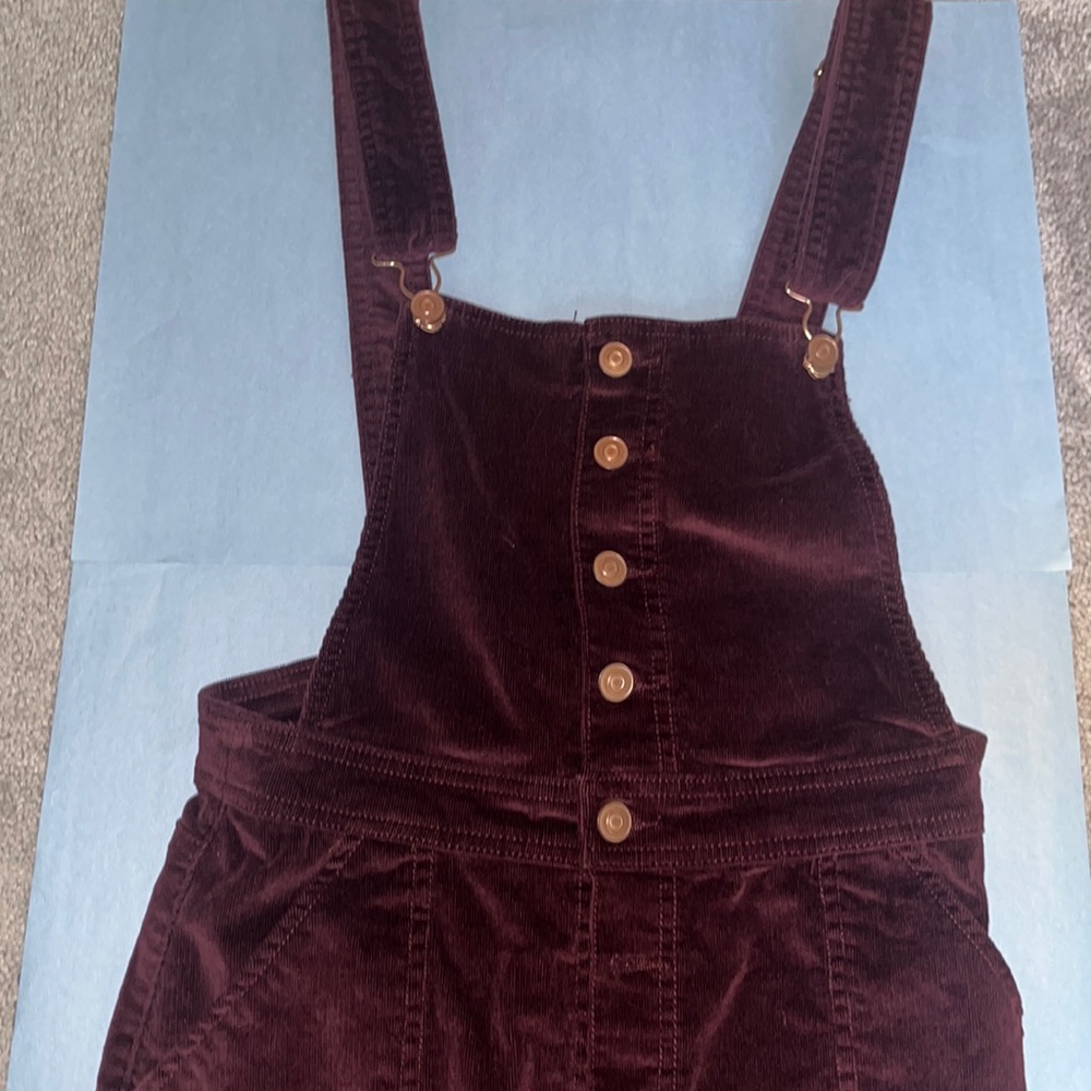 Fashion Nova Corduroy Skirt Overalls